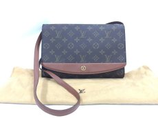 Photo1: Auth Louis Vuitton Monogram M51798 Bordeaux 2 way shoulder bag 1L150110n" (1)