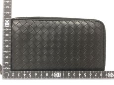 Photo2: Authentic BOTTEGA VENETA leather Intrecciato Black Zippy Wallet 2A190120n" (2)