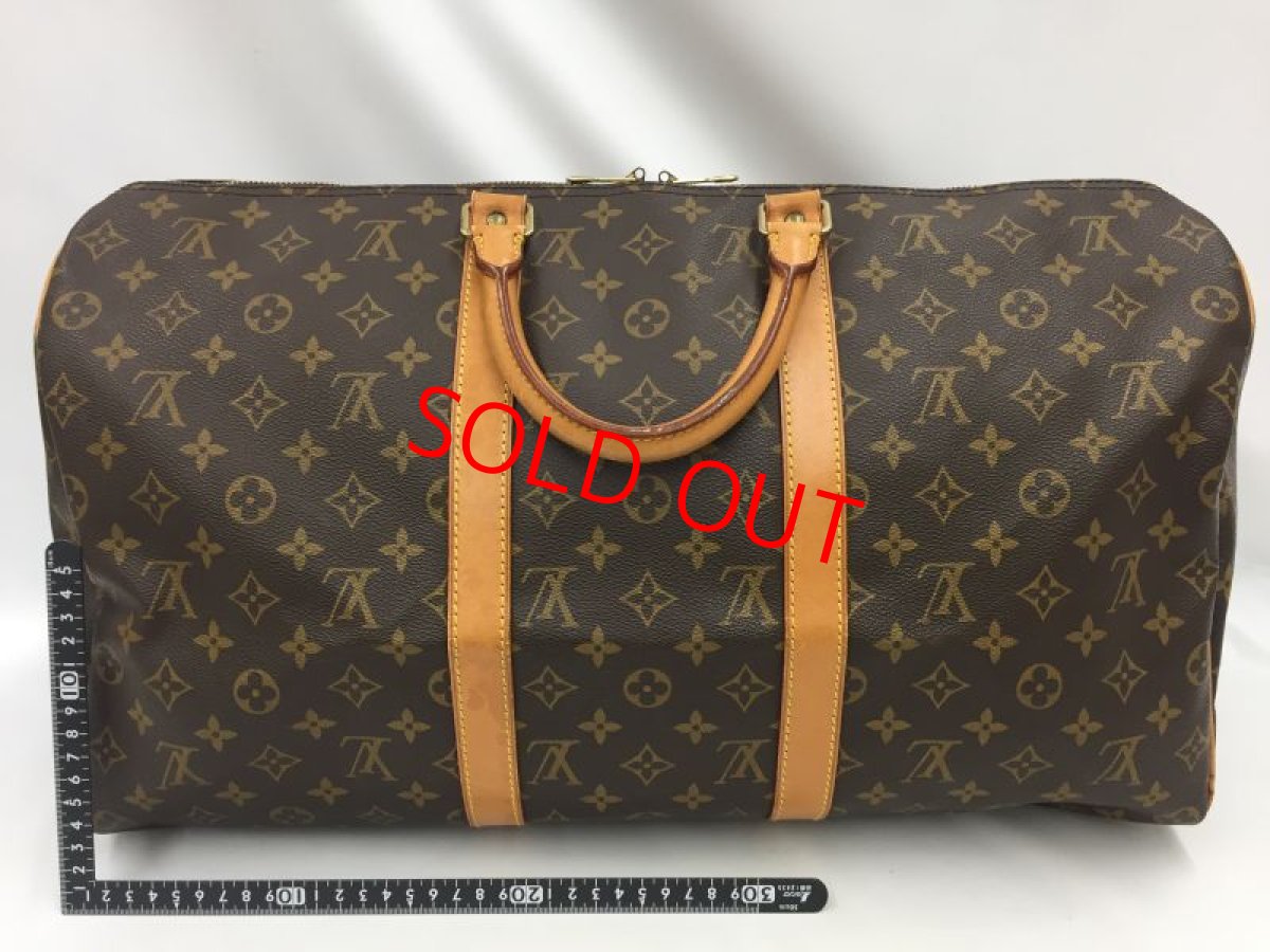 Photo2: Auth Louis Vuitton Monogram Keepall 50 Travel Hand Bag 2A190130n" (2)