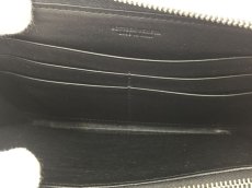 Photo4: Authentic BOTTEGA VENETA leather Intrecciato Black Zippy Wallet 2A190120n" (4)