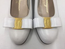 Photo6: Salvatore Ferragamo Made in Italy Women 6B White Leather Pumps Shoes 2C020010n" (6)