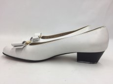 Photo4: Salvatore Ferragamo Made in Italy Women 6B White Leather Pumps Shoes 2C020010n" (4)