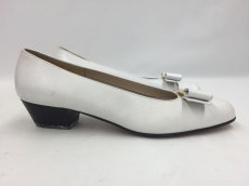 Photo3: Salvatore Ferragamo Made in Italy Women 6B White Leather Pumps Shoes 2C020010n" (3)