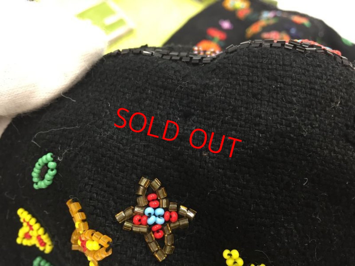 Photo7: Auth Fendi Mamma Baguette Black Denim Beads Shoulder bag 2C300080n" (7)