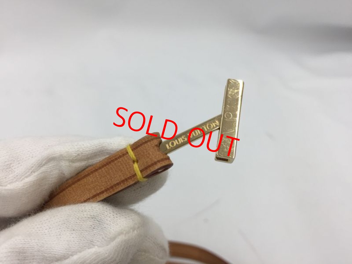 Photo3: Auth Louis Vuitton Leather Neck Strap Phone strap accessories 2D200130n" (3)
