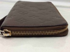 Photo3: Authentic Louis Vuitton Anne Plat cement zippy wallet Leather Brown 6D260360# (3)
