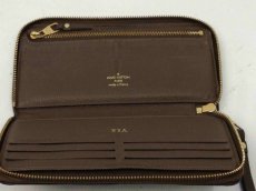 Photo6: Authentic Louis Vuitton Anne Plat cement zippy wallet Leather Brown 6D260360# (6)