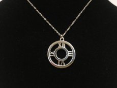 Photo2: Tiffany & Co. AG 925 Silver Ring Pendant & Necklace 2F080090n" (2)