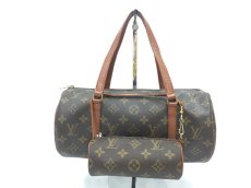 Photo1: Louis Vuitton Monogram Papillon 30 hand bag with Mini Pouch 2G130040n" (1)