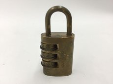 Photo2: LOUIS VUITTON Vintage Gold Tone Cylinder Padlock Key #894 2G270060n" (2)