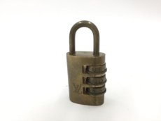 Photo1: LOUIS VUITTON Vintage Gold Tone Cylinder Padlock Key #894 2G270060n" (1)