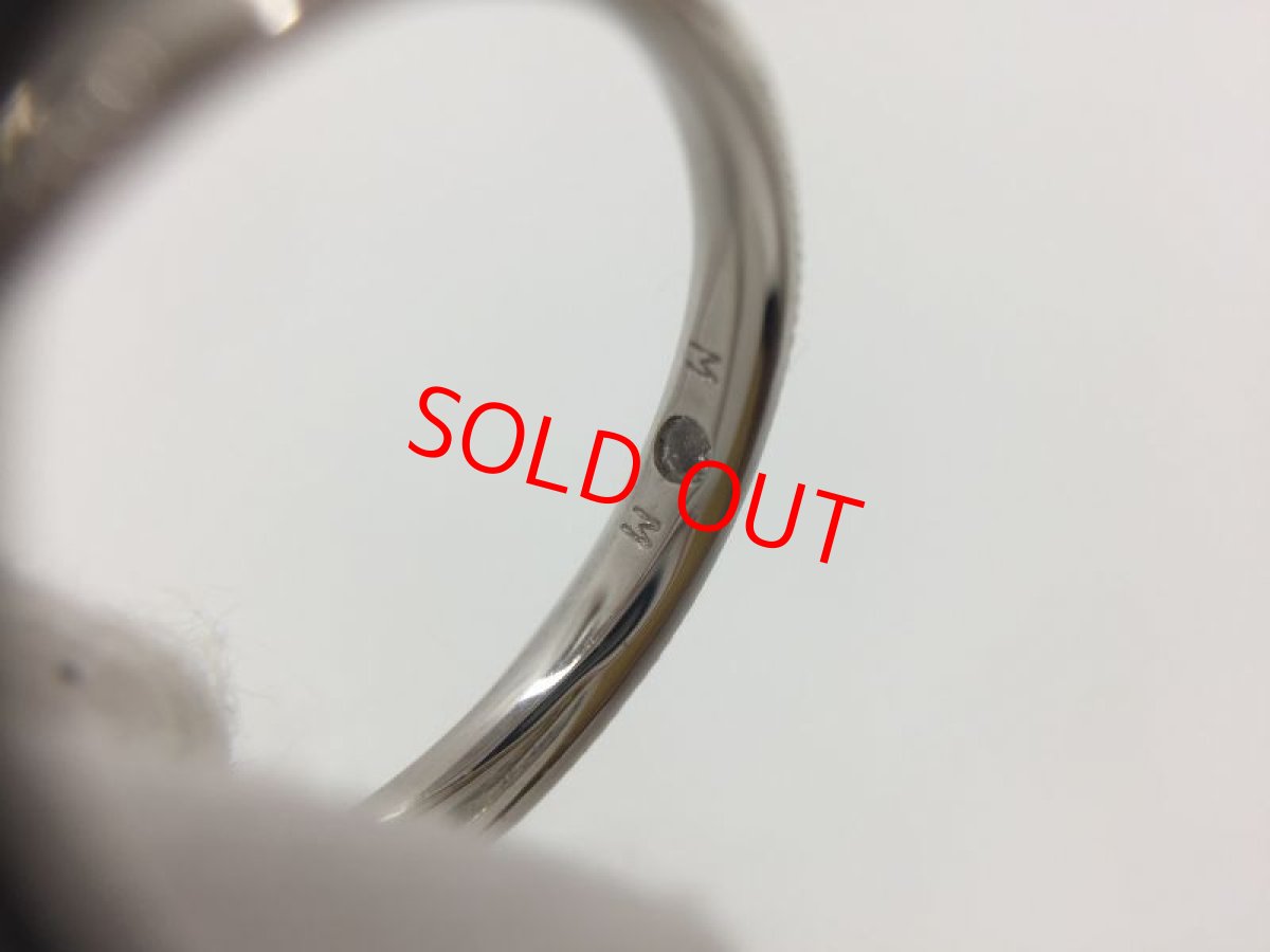 Photo5: PT 950 (2.8g) + 0.24 ct Dmd + 0.03 ct diamonds Ring US size 4.5 2H030180n" (5)