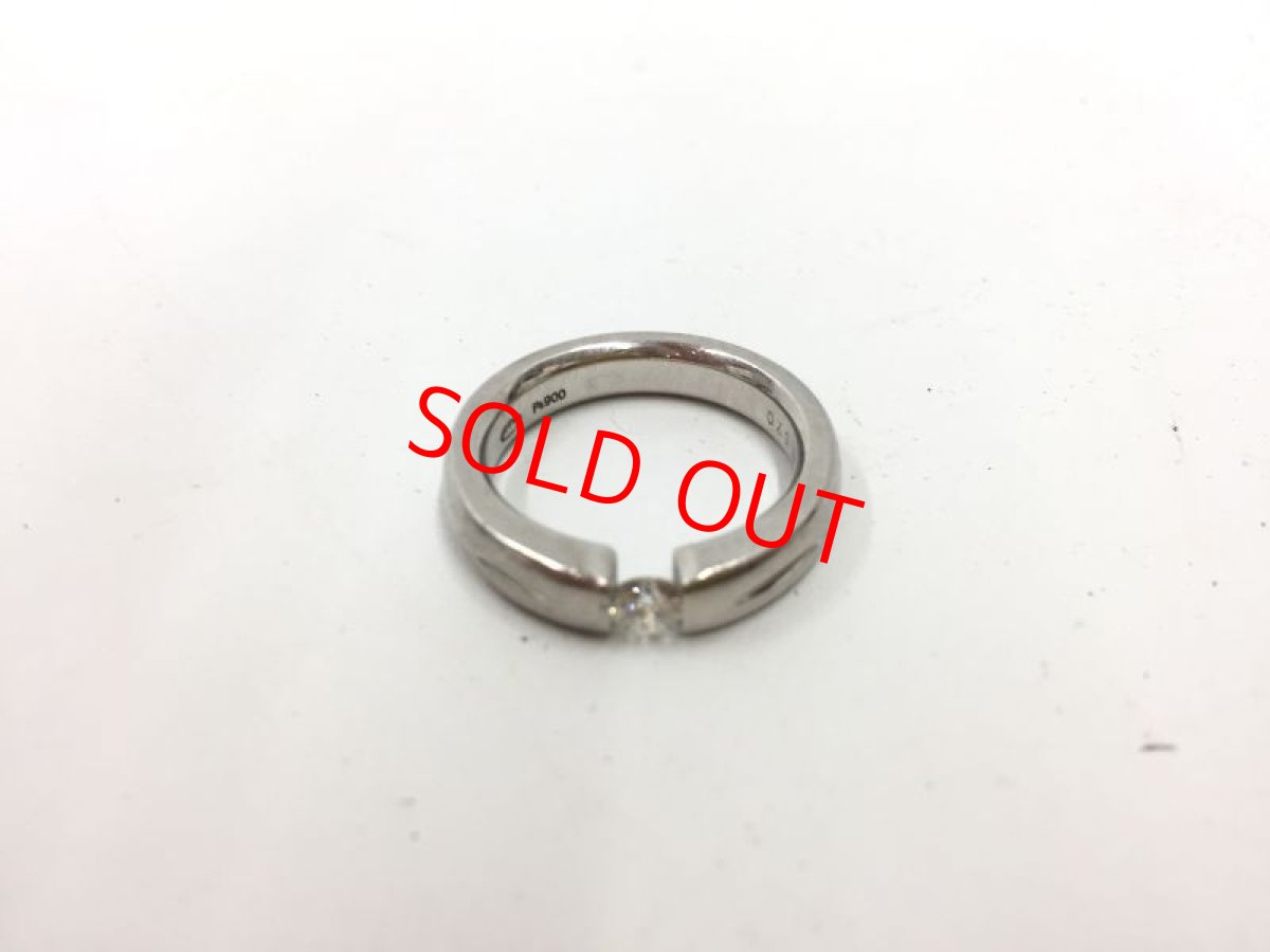 Photo2: PT 900 (14 g)  + 0.313 ct diamonds Ring US Size 8 (EU 57)  2H030170n" (2)