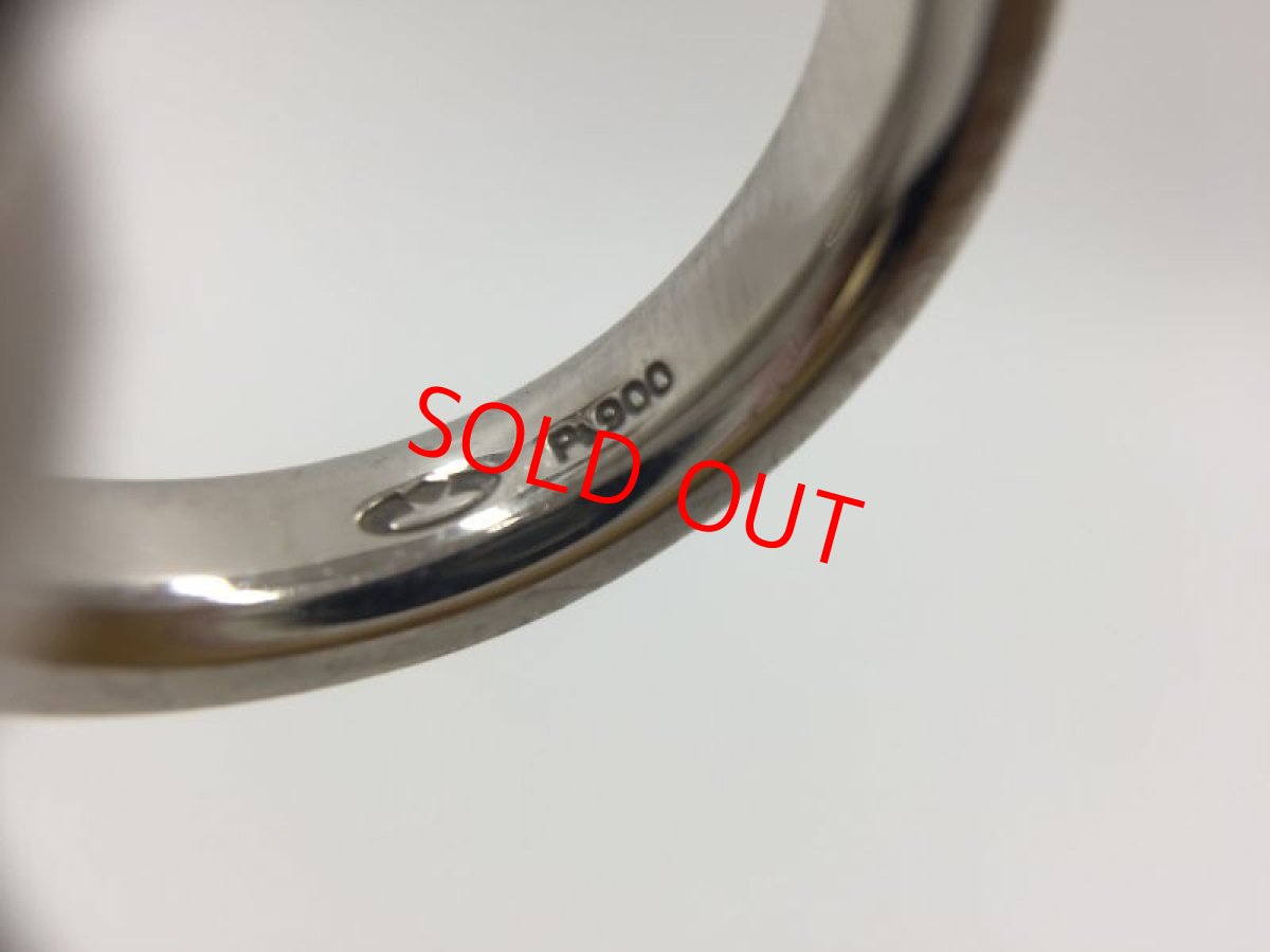 Photo6: PT 900 (14 g)  + 0.313 ct diamonds Ring US Size 8 (EU 57)  2H030170n" (6)