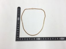 Photo3: Yellow Gold Chain Necklace 15.5" (39cm) K18 x 10 grams 2H030130n" (3)