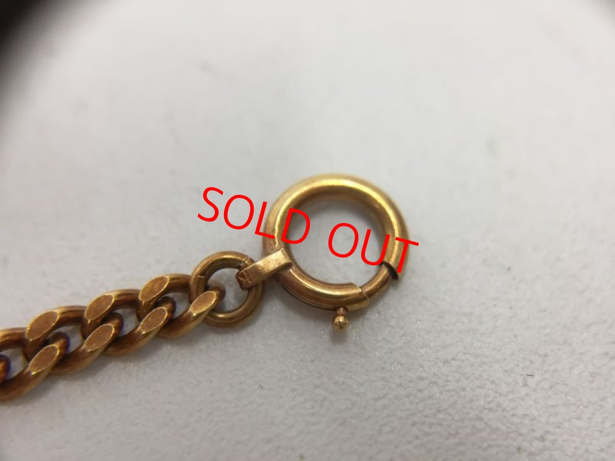 Photo6: Yellow Gold Chain Necklace 15.5" (39cm) K18 x 10 grams 2H030130n" (6)