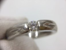 Photo7: PT 900 (14 g)  + 0.313 ct diamonds Ring US Size 8 (EU 57)  2H030170n" (7)