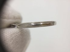 Photo7: PT 950 (2.8g) + 0.24 ct Dmd + 0.03 ct diamonds Ring US size 4.5 2H030180n" (7)