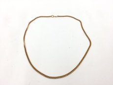 Photo2: Yellow Gold Chain Necklace 15.5" (39cm) K18 x 10 grams 2H030130n" (2)