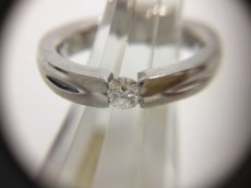 Photo4: PT 900 (14 g)  + 0.313 ct diamonds Ring US Size 8 (EU 57)  2H030170n" (4)