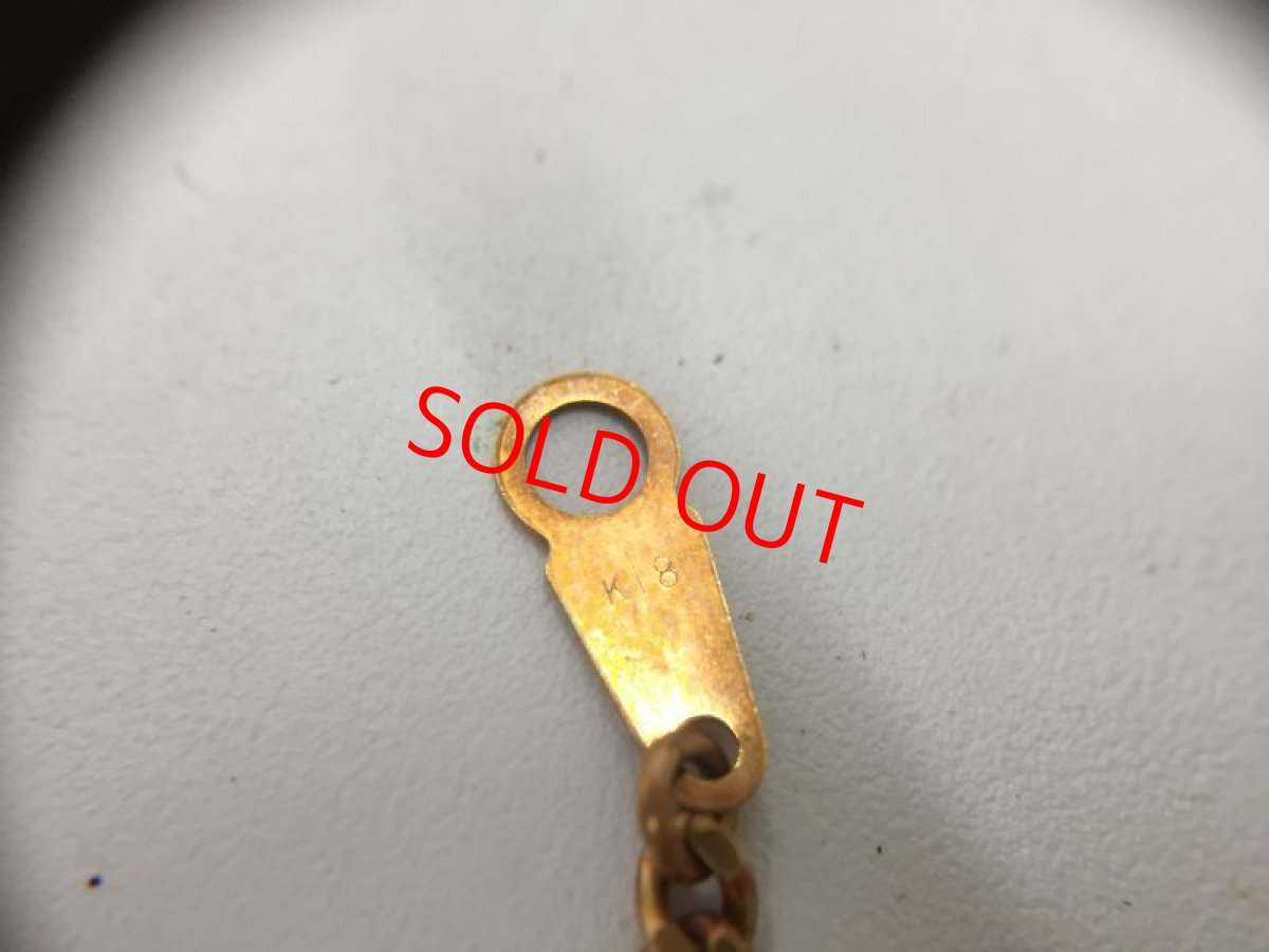 Photo4: Yellow Gold Chain Necklace 15.5" (39cm) K18 x 10 grams 2H030130n" (4)