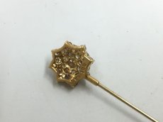 Photo4: K18 (2.6 g) Yellow Gold & Diamonds (1.0 ct) Accessories Pin  2i070050n" (4)