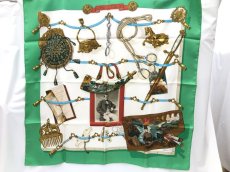 Photo4: Hermes 90 Carre Scarf 100 % Silk Scarf "Memoire d'Hermes"  2J120070n" (4)