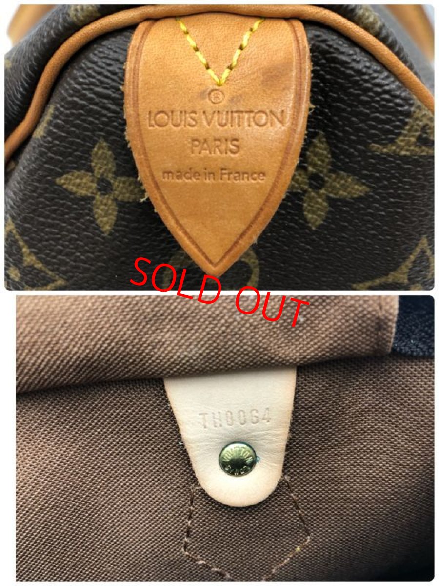 Photo12: Louis Vuitton Vintage Monogram Speedy 35 Hand Bag  2J260040n" (12)