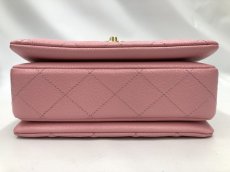 Photo3: Authentic CHANEL caviar skin Pink Chain Shoulder Hand Bag New Model 2J260080n" (3)