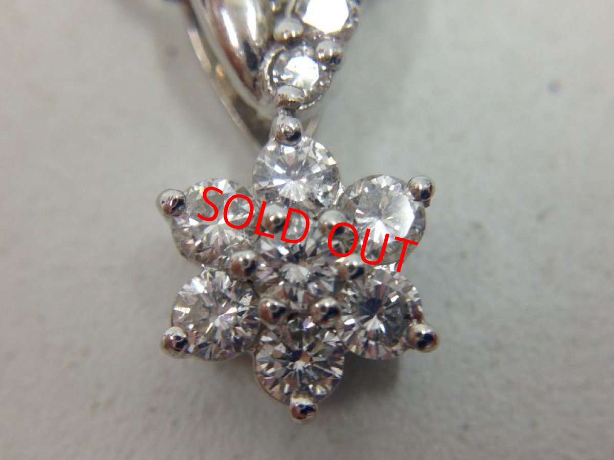 Photo4: Platinum (3.96g) PT900 PT850 Necklace Diamond 0.5CT 3G260070K (4)