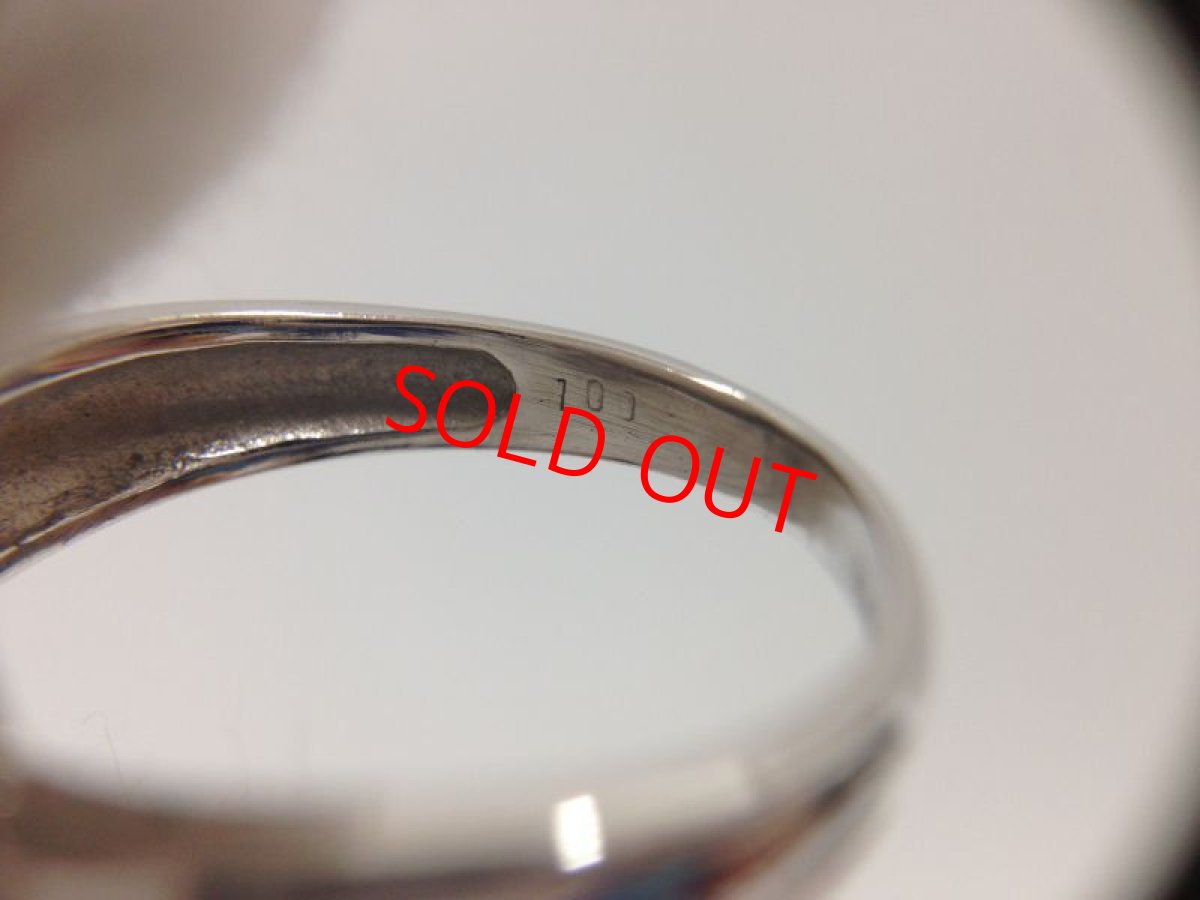 Photo7: PT 900 (4.44g)Platinum + 1.0 ct diamonds Ring US Size 4.5 (EU 47) 3G260100K (7)