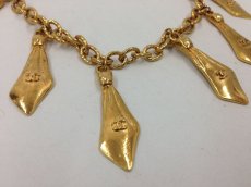 Photo3: Auth Chanel vintage necklace in Gold metal 3G190060K (3)