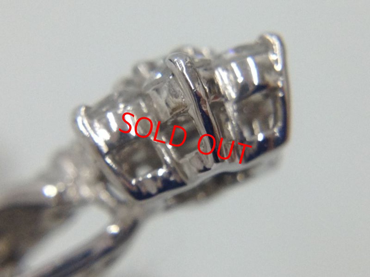 Photo10: Platinum (3.96g) PT900 PT850 Necklace Diamond 0.5CT 3G260070K (10)