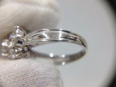 Photo8: PT 900 (4.44g)Platinum + 1.0 ct diamonds Ring US Size 4.5 (EU 47) 3G260100K (8)