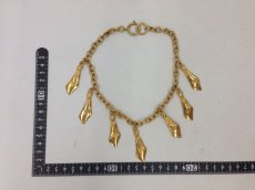 Photo2: Auth Chanel vintage necklace in Gold metal 3G190060K (2)