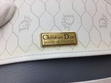 Photo8: Auth Christian Dior Honeycomb Chain Shoulder Bag PVC Leather White 3G190070k (8)