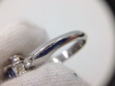 Photo11: PT 900 (5.58g) Platinum Diamond 0.75ct Sapphire Ring US size 4.5 3G260090K (11)