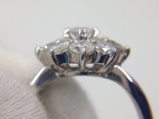 Photo4: PT 900 (4.44g)Platinum + 1.0 ct diamonds Ring US Size 4.5 (EU 47) 3G260100K (4)