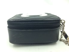Photo4: Auth CHANEL Cambon Line CC Logo Accessory Case Pouch Black Leather 3G190050K (4)