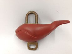 Photo1: LOUIS VUITTON LV Cup 1995 Whale Padlock Key (#305) Vintage 3I060150K (1)