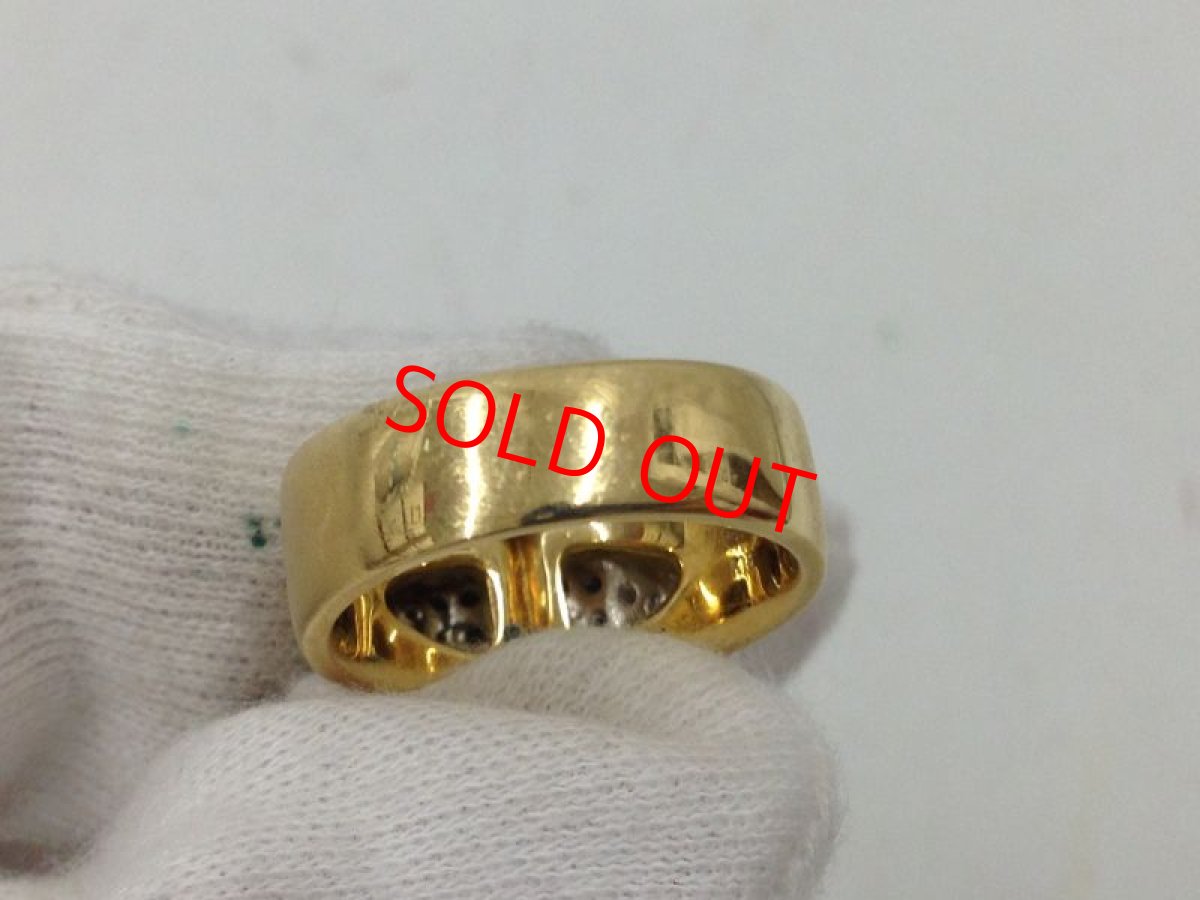 Photo5: Kaoluco Mizuno k18PT 900 (9.81g)Plat +0.22ct diamonds Ring US Size 6.0 3I060160K (5)