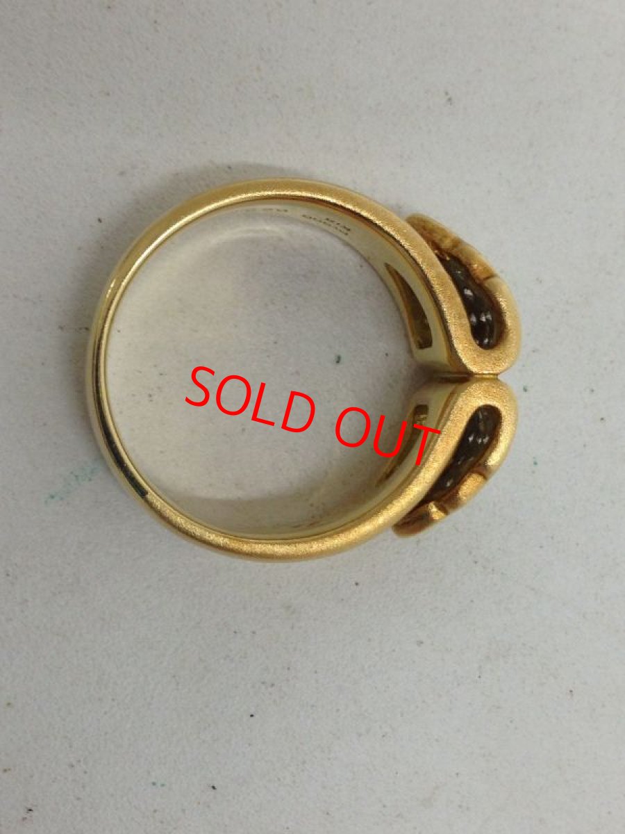 Photo9: Kaoluco Mizuno k18PT 900 (9.81g)Plat +0.22ct diamonds Ring US Size 6.0 3I060160K (9)