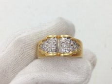 Photo8: Kaoluco Mizuno k18PT 900 (9.81g)Plat +0.22ct diamonds Ring US Size 6.0 3I060160K (8)