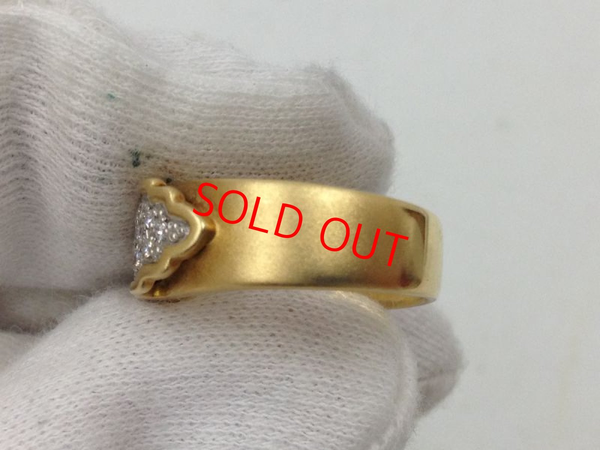 Photo7: Kaoluco Mizuno k18PT 900 (9.81g)Plat +0.22ct diamonds Ring US Size 6.0 3I060160K (7)