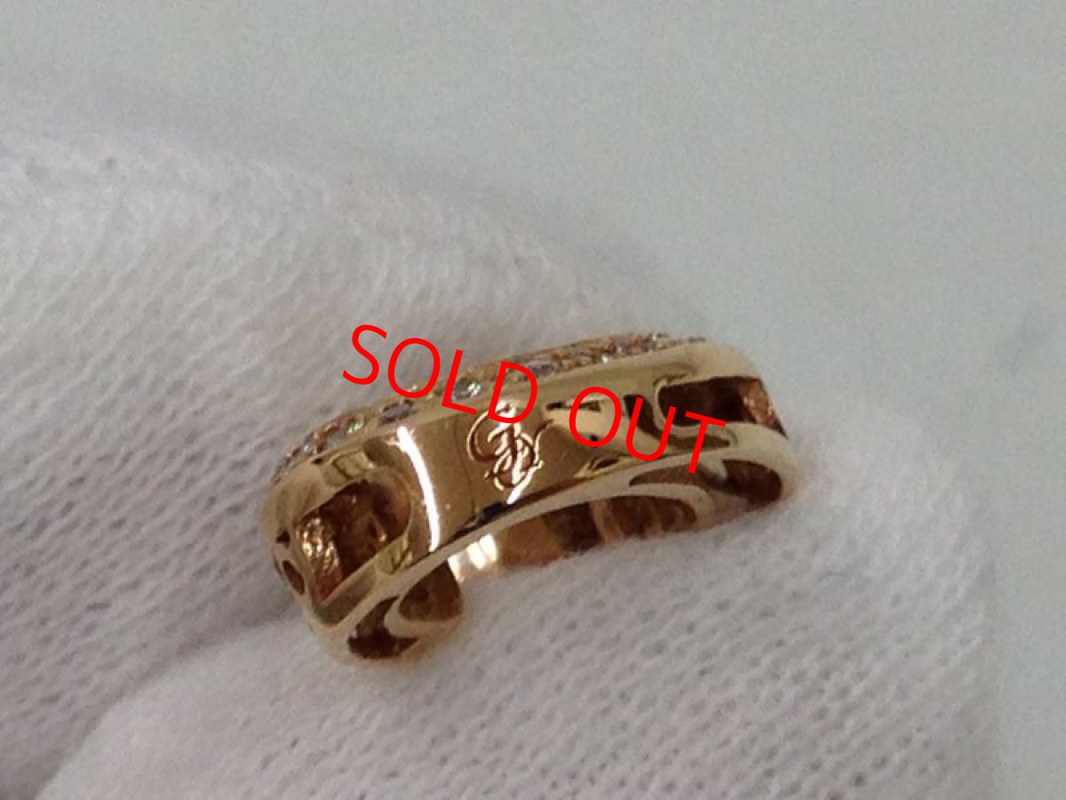 Photo10: Auth YUKIZAKI Pendant Diamond 0.15ct Nombre Number No.3 18K YellowGOLD 3I060210K (10)