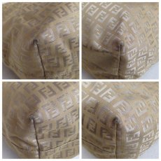 Photo12: Auth FENDI Zucca Pattern Logos Shoulder Bag Brown Canvas 5D131380# (12)