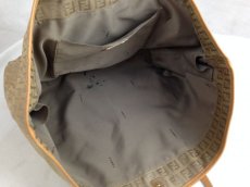 Photo11: Auth FENDI Zucca Pattern Logos Shoulder Bag Brown Canvas 5D131380# (11)