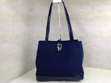 Photo1: AUTH VINTAGE YVES SAINT LAURENT YSL TOTE BAG 5E120130 (1)