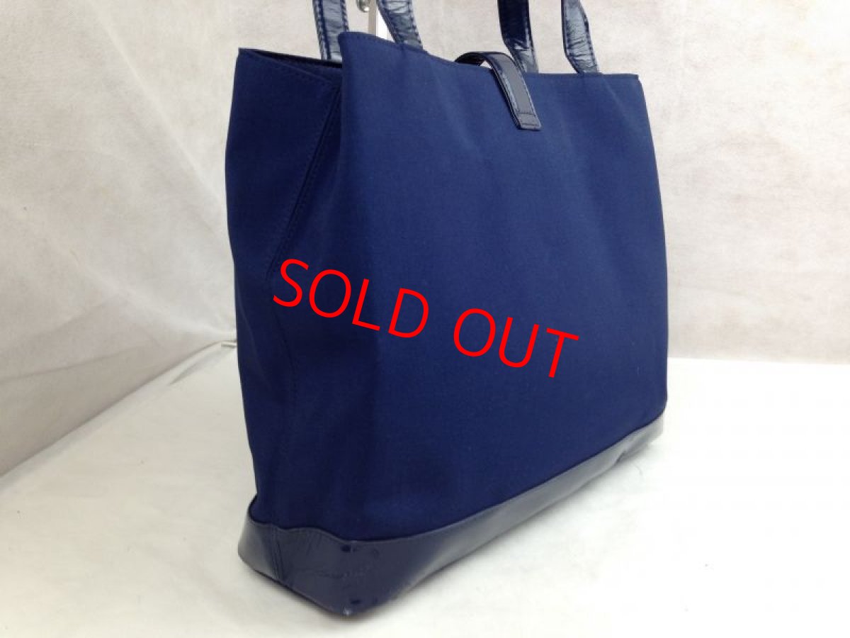 Photo3: AUTH VINTAGE YVES SAINT LAURENT YSL TOTE BAG 5E120130 (3)