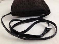 Photo6: Auth FENDI Zucca Pattern Shoulder Bag DarkBrown Canvas Italy Vintage 5E190S40# (6)